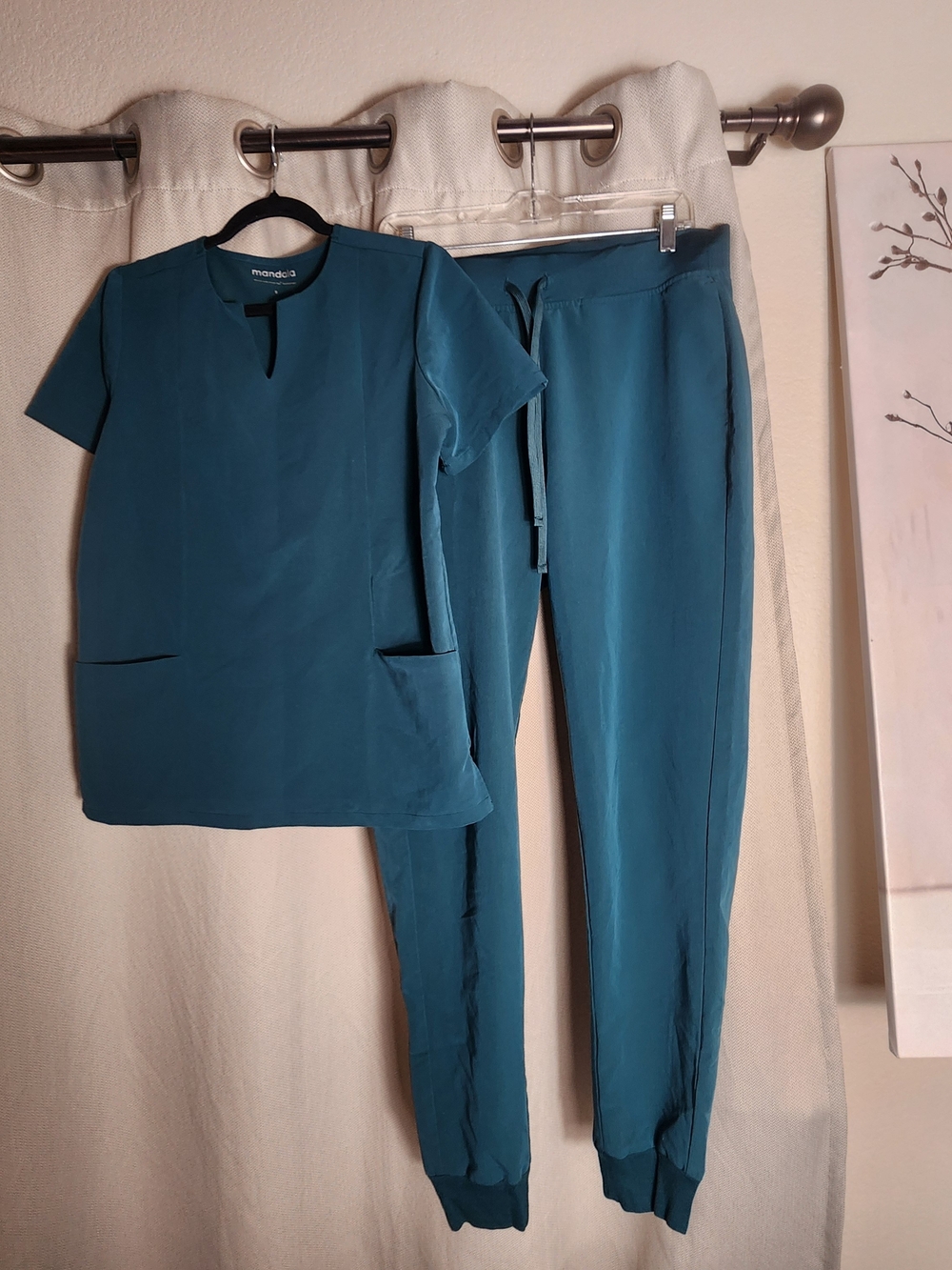 Medela Teal Track Jogger Scrub Set - Teal